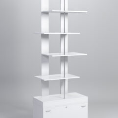 Стеллаж Куб №5 с тумбой Т-16, Белый