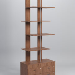 Стеллаж Куб №5 с тумбой Т-19, Орех