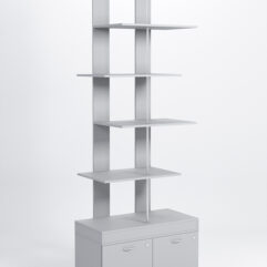 Стеллаж Куб №5 с тумбой Т-20, Серый