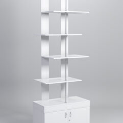 Стеллаж Куб №5 с тумбой Т-25, Белый