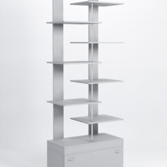 Стеллаж Куб №6 с тумбой Т-16, Серый