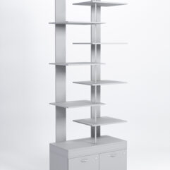 Стеллаж Куб №6 с тумбой Т-20, Серый