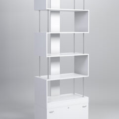 Стеллаж Куб №7 с тумбой Т-16, Белый