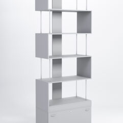 Стеллаж Куб №7 с тумбой Т-16, Серый