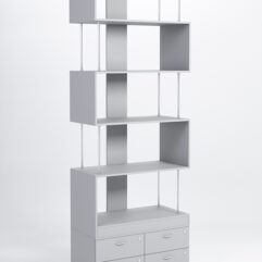 Стеллаж Куб №7 с тумбой Т-19, Серый
