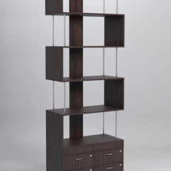 Стеллаж Куб №7 с тумбой Т-19, Дуб Венге