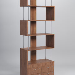 Стеллаж Куб №7 с тумбой Т-19, Орех