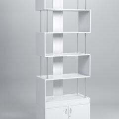 Стеллаж Куб №7 с тумбой Т-25, Белый