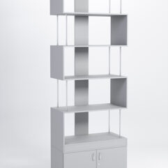 Стеллаж Куб №7 с тумбой Т-25, Серый