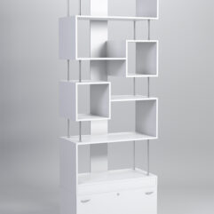 Стеллаж Куб №8 с тумбой Т-16, Белый