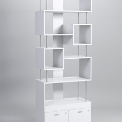 Стеллаж Куб №8 с тумбой Т-20, Белый