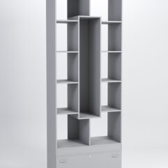 Стеллаж Куб №9 с тумбой Т-16, Серый