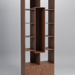 Стеллаж Куб №9 с тумбой Т-16, Орех