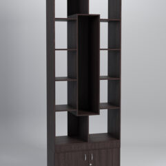 Стеллаж Куб №9 с тумбой Т-25, Дуб Венге