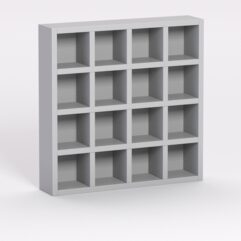 Стенд из ДСП для галстуков №1 настенный, Серый