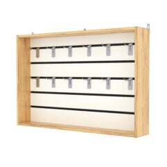 Витрина настенная №3-1В, с экономпанелью, без полок, Дуб Золотистый