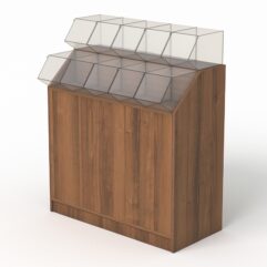 Прилавок c диспенсерами для конфет и орехов №1, Орех