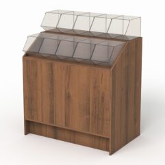 Прилавок c диспенсерами для конфет и орехов №2, Орех