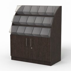 Прилавок c диспенсерами для конфет и орехов №3, Дуб Венге