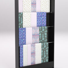 Стеллаж из ДСП для одежды,тканей и штор №1-1200, Черный