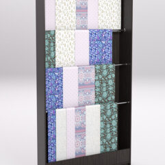 Стеллаж из ДСП для одежды,тканей и штор №1-1200, Дуб Венге