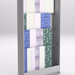 Стеллаж из ДСП для одежды,тканей и штор №1А-1200, Серый