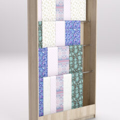 Стеллаж из ДСП для одежды,тканей и штор №1А-1200, Дуб Сонома