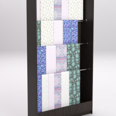 Стеллаж из ДСП для одежды,тканей и штор №1А-1200, Дуб Венге