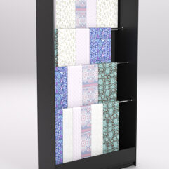 Стеллаж из ДСП для одежды,тканей и штор №1Б-1200, Черный