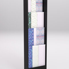 Стеллаж из ДСП для одежды,тканей и штор №1-600, Черный