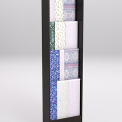 Стеллаж из ДСП для одежды,тканей и штор №1-600, Дуб Венге