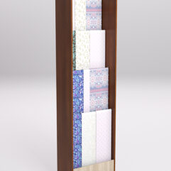 Стеллаж из ДСП для одежды,тканей и штор №1А-600, Орех и Дуб Сонома