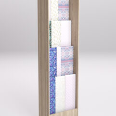 Стеллаж из ДСП для одежды,тканей и штор №1А-600, Дуб Сонома