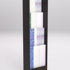 Стеллаж из ДСП для одежды,тканей и штор №1А-600, Дуб Венге