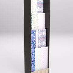 Стеллаж из ДСП для одежды,тканей и штор №1А-600, Дуб Венге и Дуб Сонома