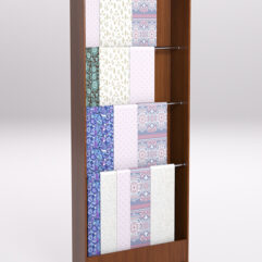 Стеллаж из ДСП для одежды,тканей и штор №1-900, Орех