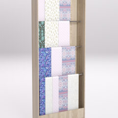 Стеллаж из ДСП для одежды,тканей и штор №1-900, Дуб Сонома