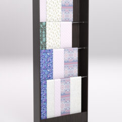 Стеллаж из ДСП для одежды,тканей и штор №1-900, Дуб Венге