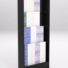 Стеллаж из ДСП для одежды,тканей и штор №1А-900, Черный