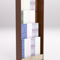 Стеллаж из ДСП для одежды,тканей и штор №1А-900, Орех и Дуб Сонома