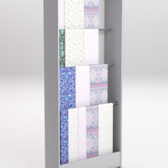 Стеллаж из ДСП для одежды,тканей и штор №1А-900, Серый