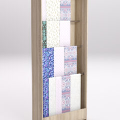 Стеллаж из ДСП для одежды,тканей и штор №1А-900, Дуб Сонома