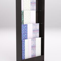 Стеллаж из ДСП для одежды,тканей и штор №1А-900, Дуб Венге