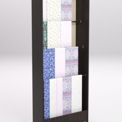 Стеллаж из ДСП для одежды,тканей и штор №1А-900, Дуб Венге и Дуб Сонома