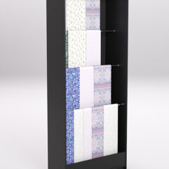 Стеллаж из ДСП для одежды,тканей и штор №1Б-900, Черный