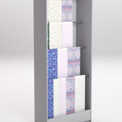 Стеллаж из ДСП для одежды,тканей и штор №1Б-900, Серый