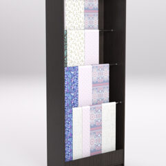 Стеллаж из ДСП для одежды,тканей и штор №1Б-900, Дуб Венге