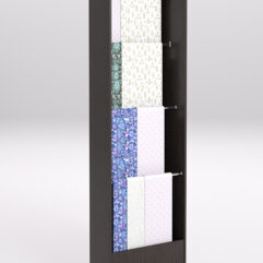 Стеллаж из ДСП для одежды,тканей и штор №2-600, Дуб Венге