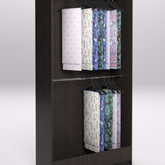 Стеллаж из ДСП для одежды,тканей и штор №3Б-1200, Дуб Венге