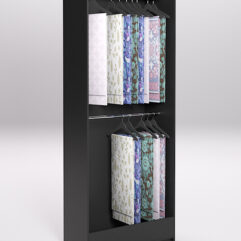 Стеллаж из ДСП для одежды,тканей и штор №3Б-900, Черный